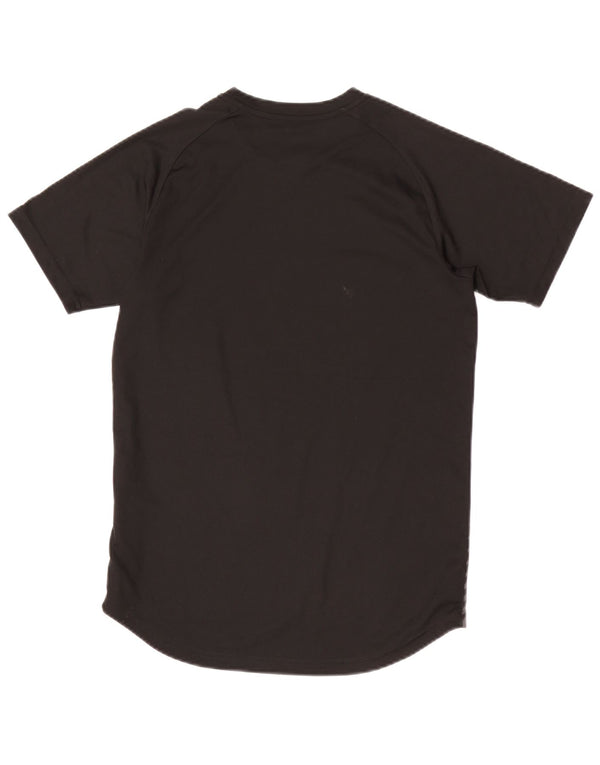 Puma Boys Graphic T-Shirt Top 13-14 Years Black Geometric Polyester Sports