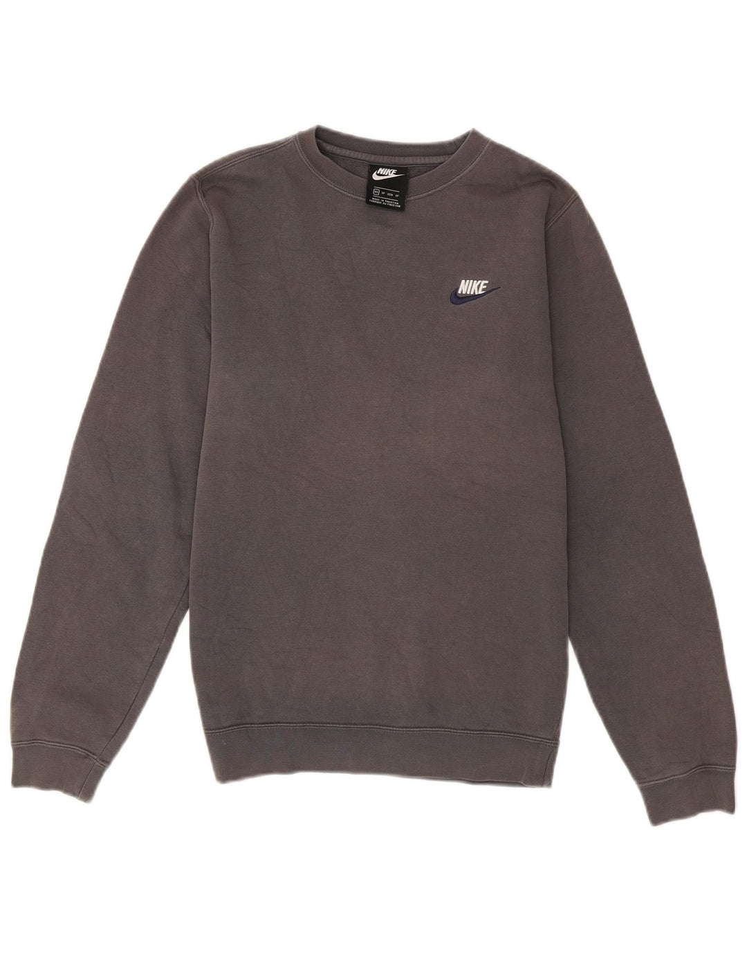 Nike Mens Sweatshirt Jumper XS Grey Cotton