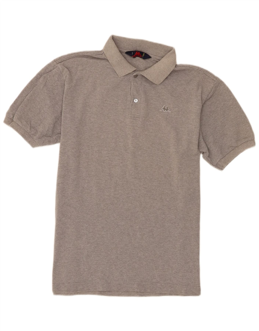 Kappa Mens Polo Shirt Large Grey Flecked