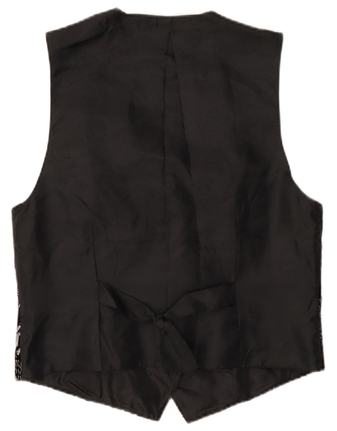 DE VILLE Womens Waistcoat EU 40 Medium Black Geometric Acetate