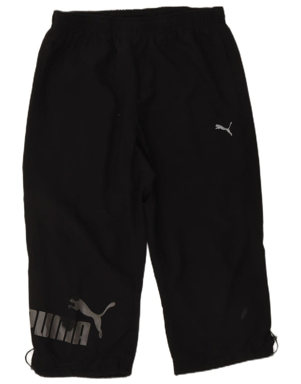 PUMA Mens Graphic Capri Tracksuit Trousers Medium  Black