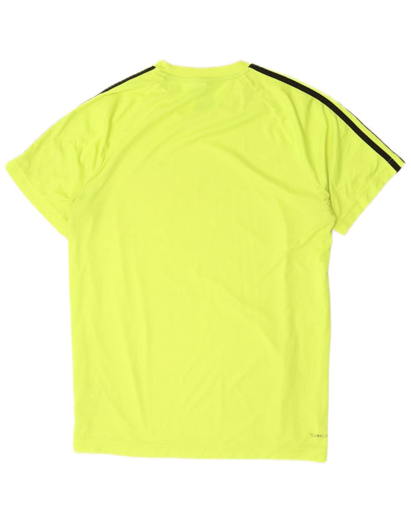 ADIDAS Mens Climalite T-Shirt Top Medium Green Polyester