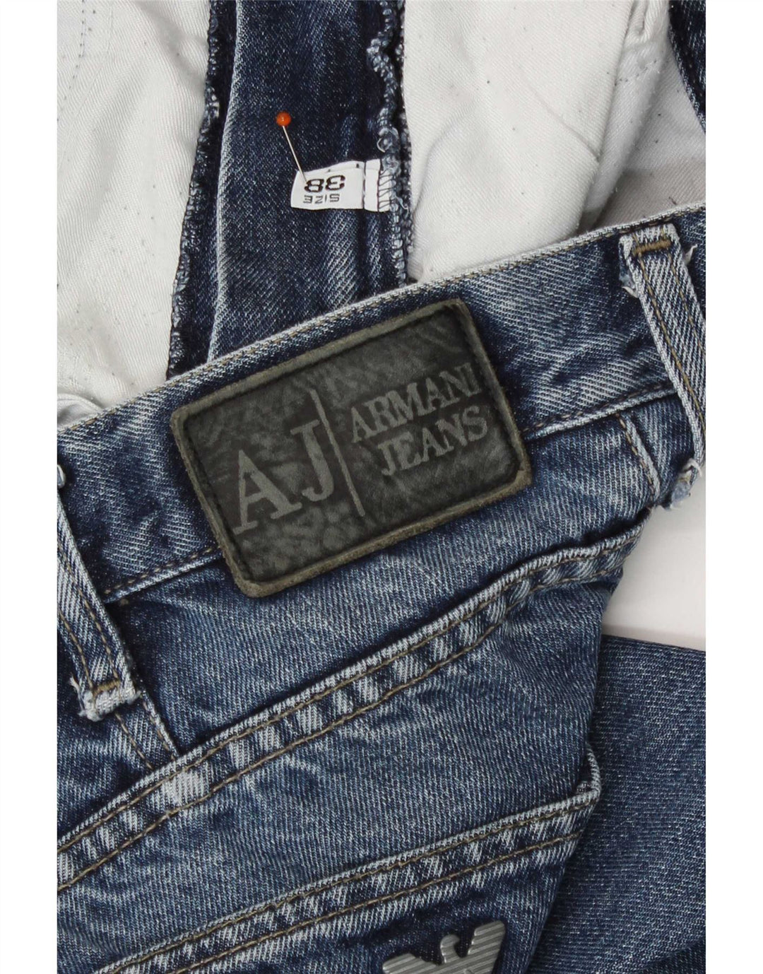 Armani Mens Straight Jeans W38 L31 Blue