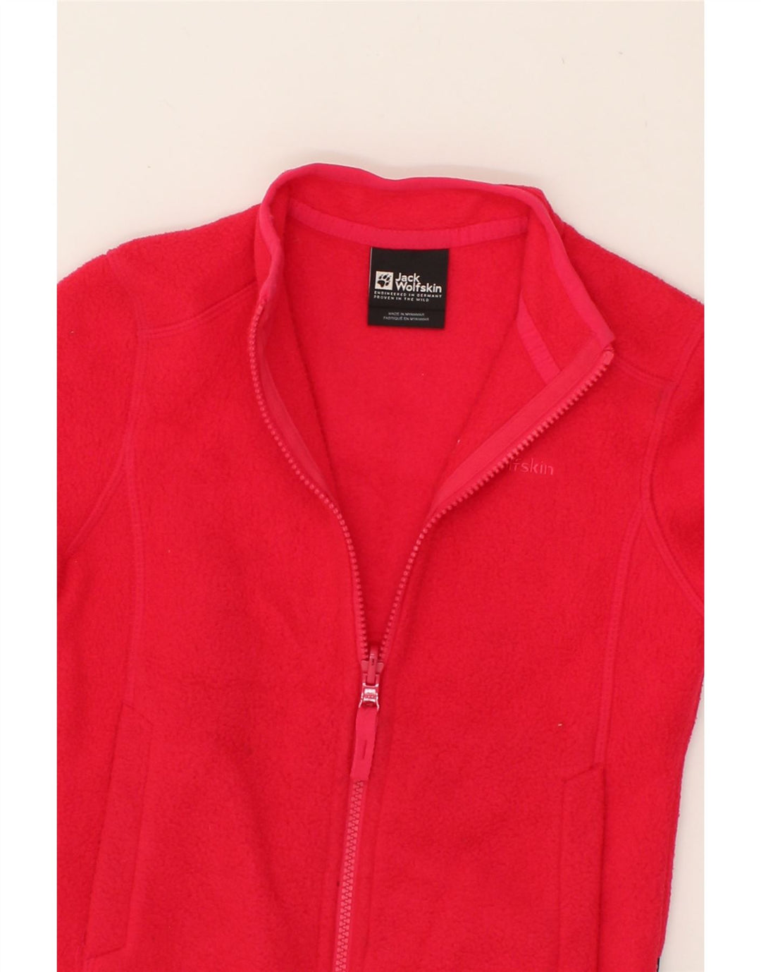 JACK WOLFSKIN Girls Fleece Jacket 5-6 Years Pink Polyester Vintage Jack Wolfskin and Second-Hand Jack Wolfskin from Messina Hembry 