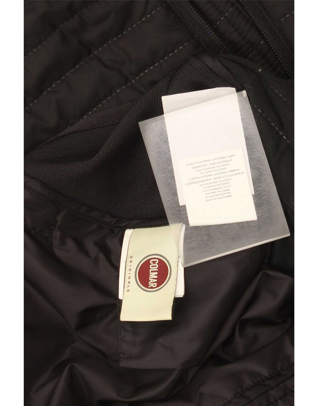 Colmar Mens Padded Jacket IT 52 Large Black Colourblock Polyester