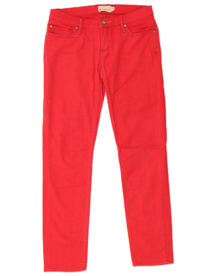Roxy Womens Skinny Jeans US 8 Medium W28 L27 Red Cotton