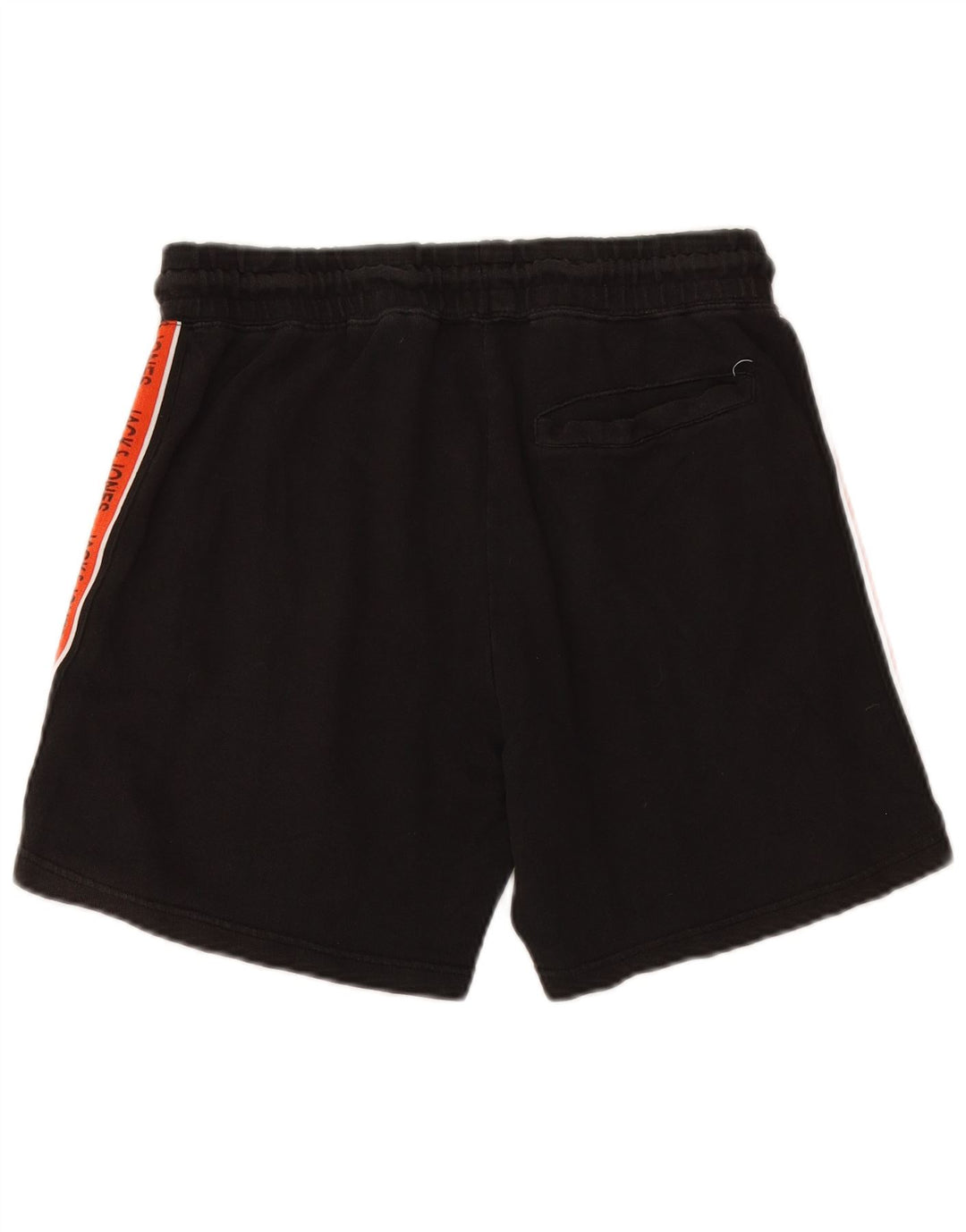 JACK & JONES Mens Graphic Sport Shorts Medium Black Colourblock Cotton