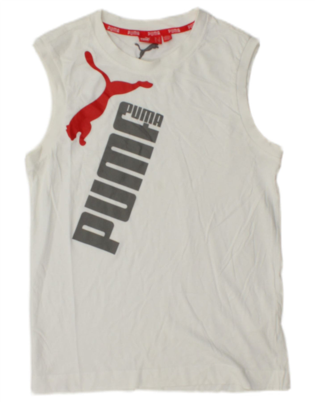 PUMA Mens Graphic Vest Top Small White