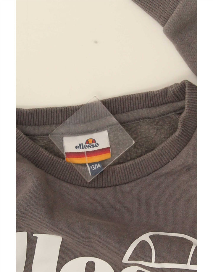 Ellesse Boys Graphic Sweatshirt Jumper 13-14 Years Grey