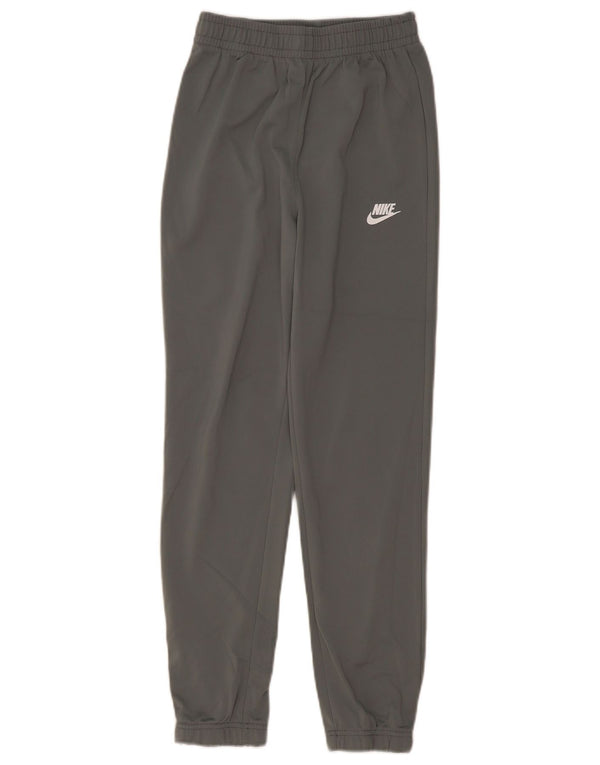 NIKE Boys Standard Fit Tracksuit Trousers Joggers 12-13 Years Large Grey