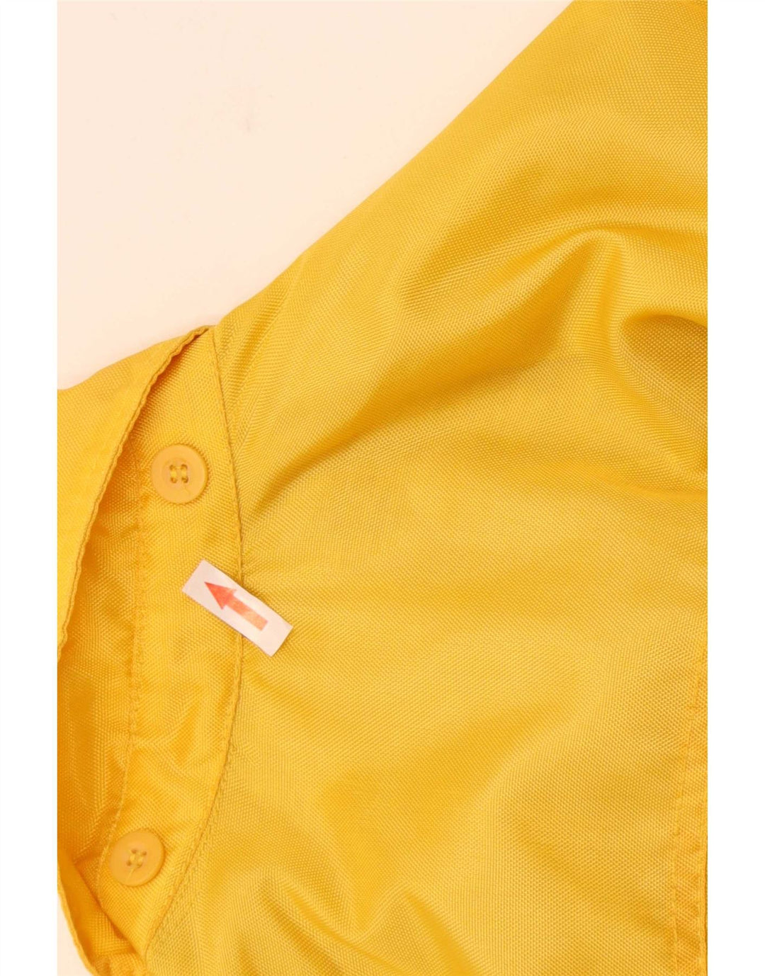 Vintage Boys Loose Fit Rain Jacket 11-12 Years Yellow Polyamide