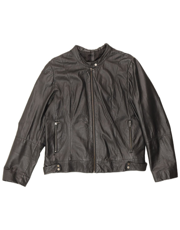 Conbipel Womens Leather Jacket IT 48 XL Black