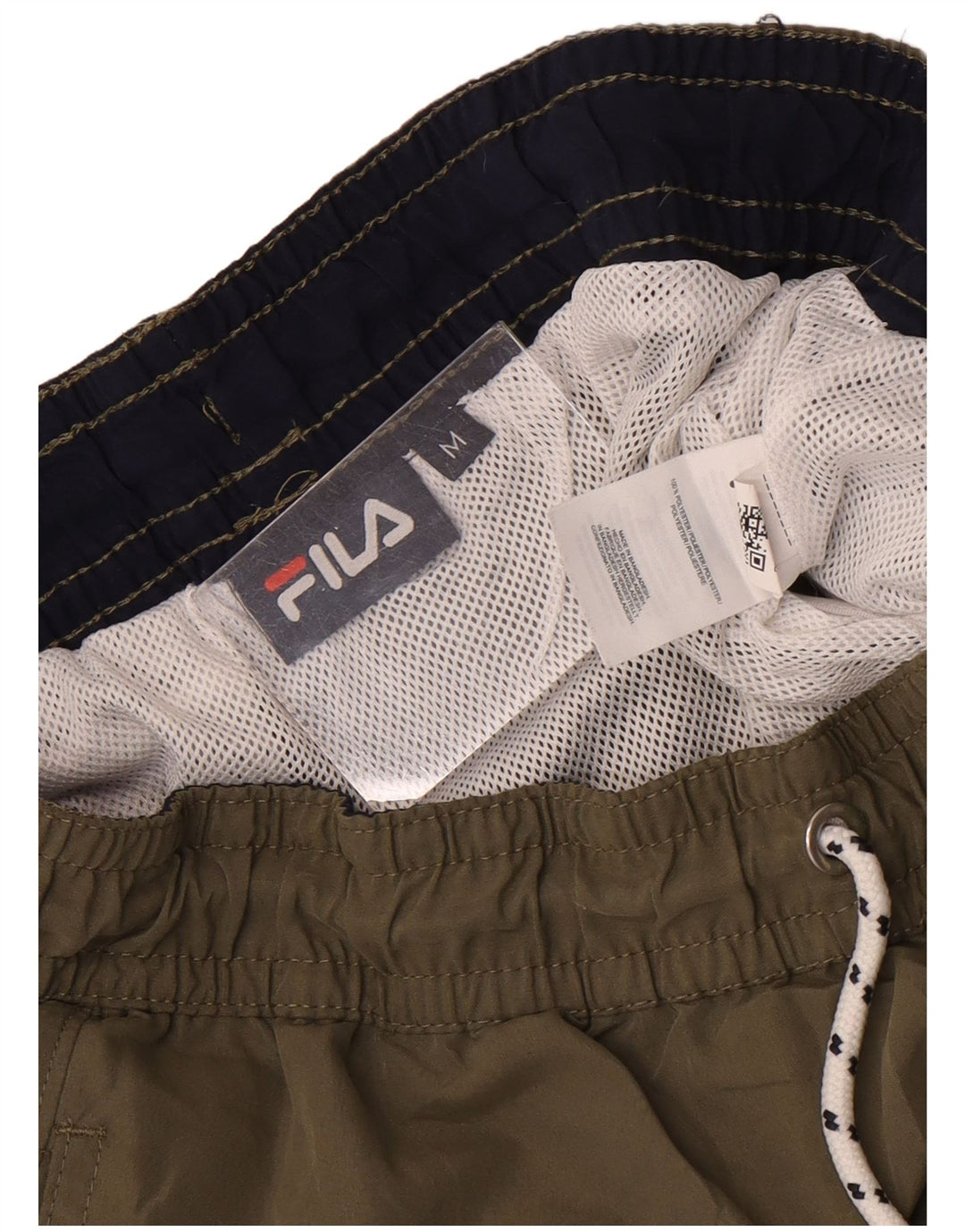 Fila Mens Swimming Shorts Medium  Khaki Polyester