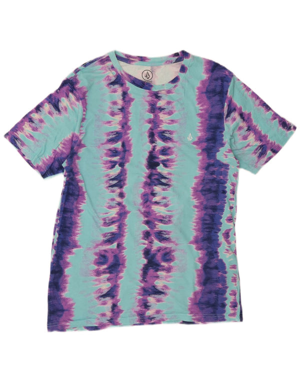 VOLCOM Mens T-Shirt Top Small Multicoloured Tie Dye Cotton