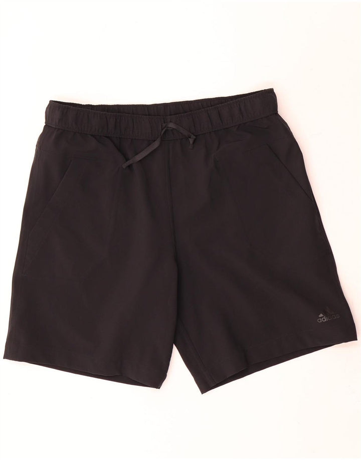 Adidas Mens Reversible Sport Shorts Large Grey Colourblock Polyester