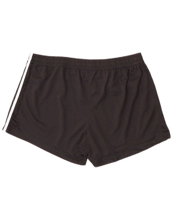 Adidas Womens Sport Shorts UK 24/26 2XL Black Polyester