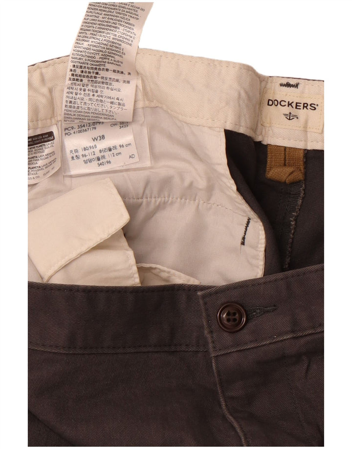 DOCKERS Mens Cargo Shorts W38 XL Grey Cotton