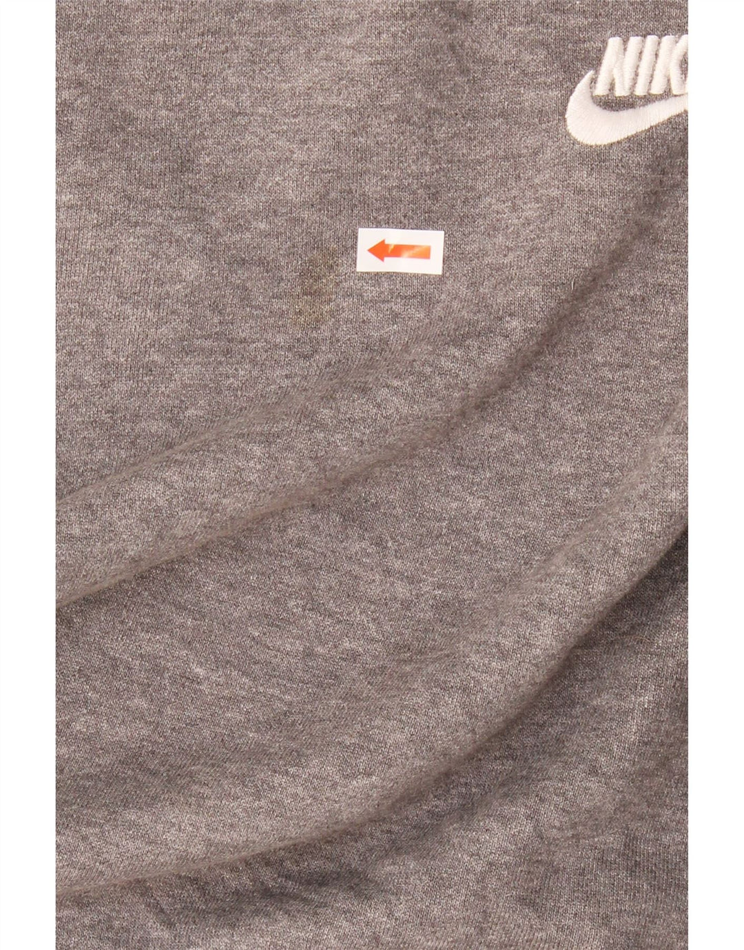 NIKE Mens Hoodie Jumper Small Grey Cotton