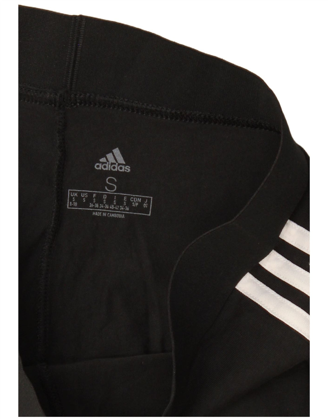 ADIDAS Womens Leggings UK 8/10 Small Black