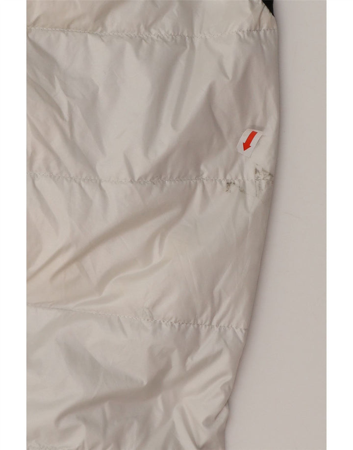 BLAUER Mens Padded Gilet UK 36 Small White Polyacrylic