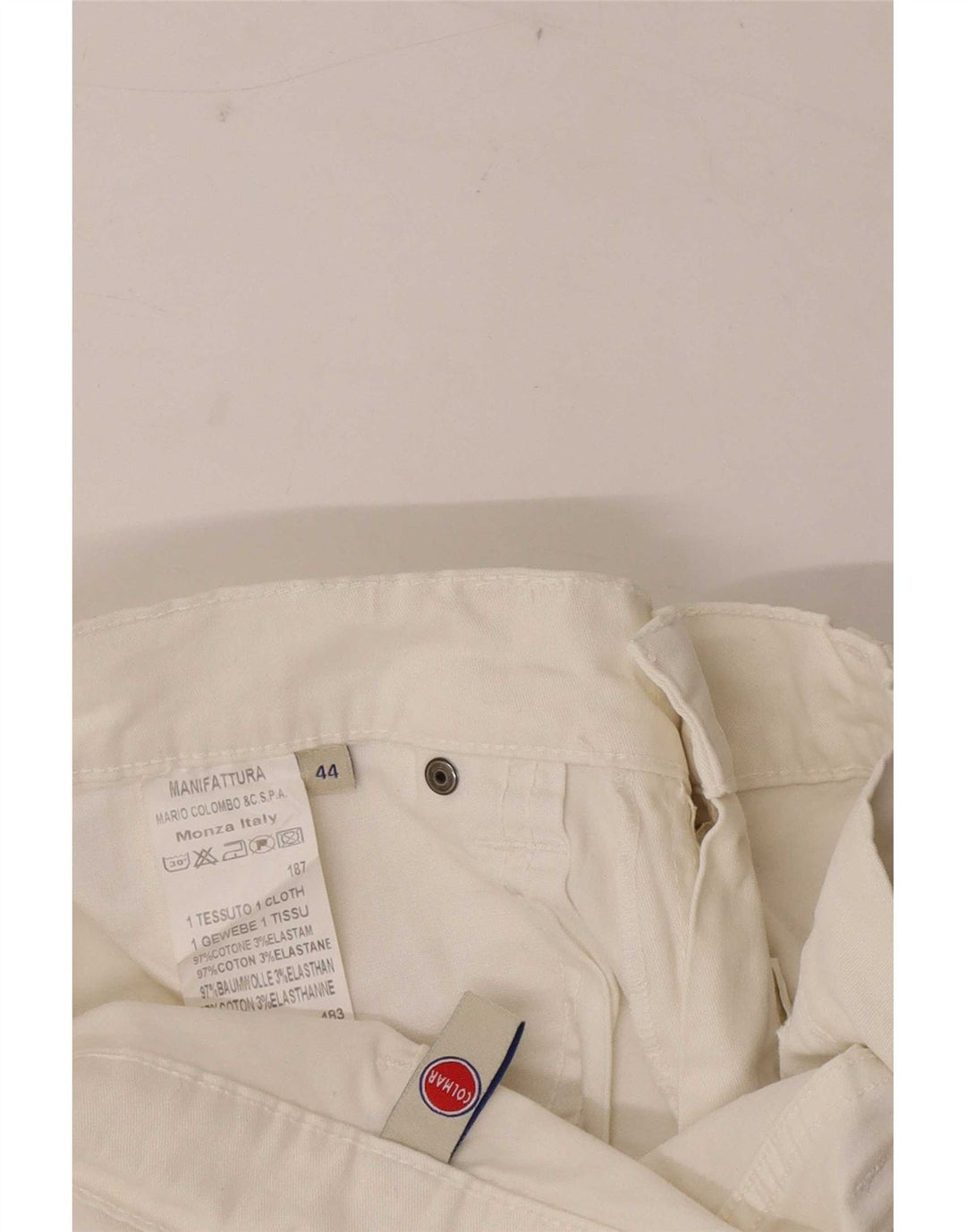 Colmar Womens Slim Jeans IT 44 Medium W30 L30 White Cotton