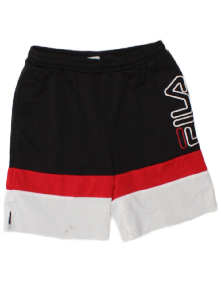 FILA Boys Sport Shorts 13-14 Years Multicoloured Colourblock Polyester
