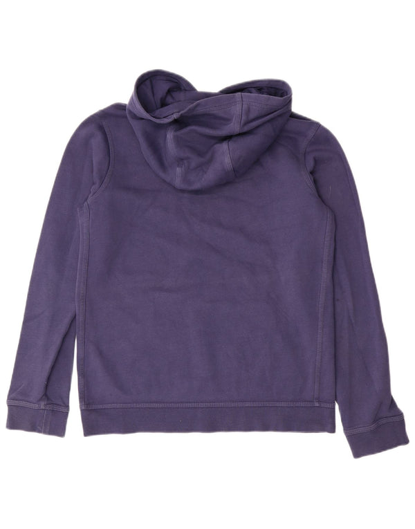 NIKE Boys Graphic Hoodie Jumper 13-14 Years XL Navy Blue Cotton