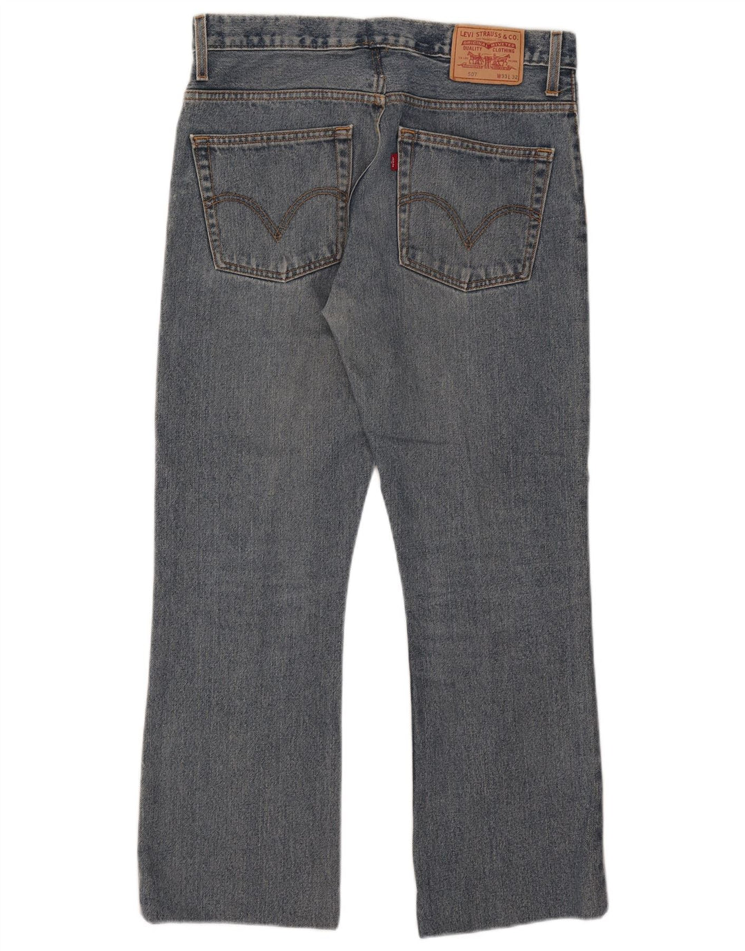 Levi's Womens 507 Bootcut Jeans W33 L28 Blue Cotton