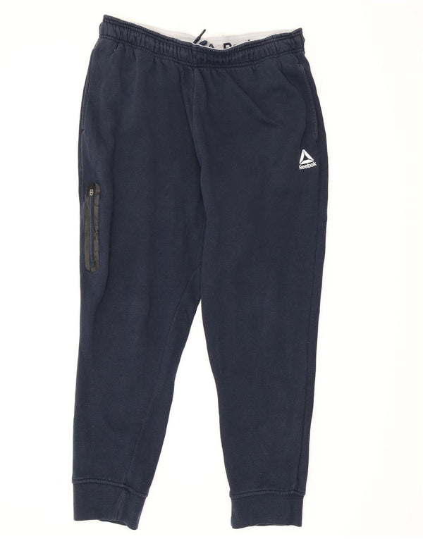 Reebok Mens Cargo Tracksuit Trousers Joggers Large Navy Blue