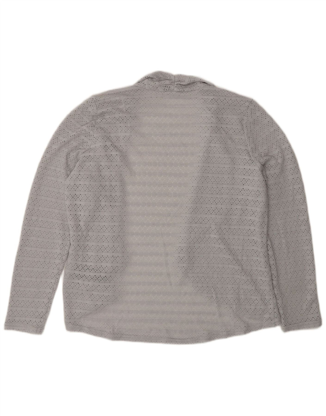 Oasis Womens Open Cardigan Top UK 12 Medium Grey Polyester