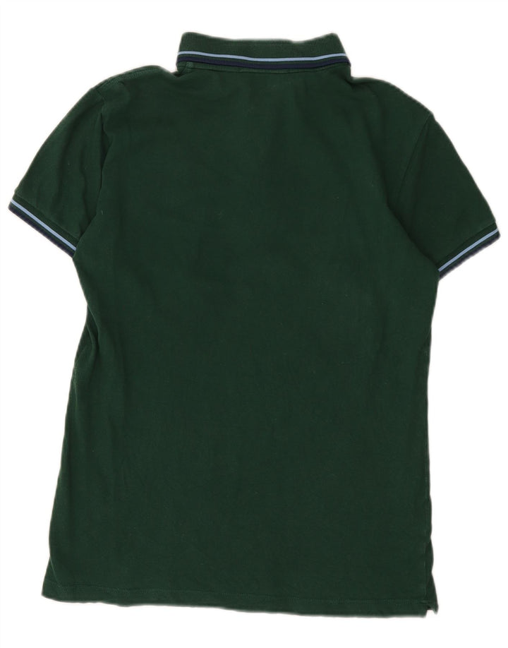 FRED PERRY Mens Light and Stretch Polo Shirt Small Green Cotton