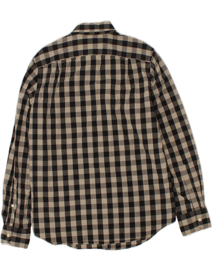 J. CREW Mens Shirt Small Grey Check Cotton Vintage J. Crew and Second-Hand J. Crew from Messina Hembry 
