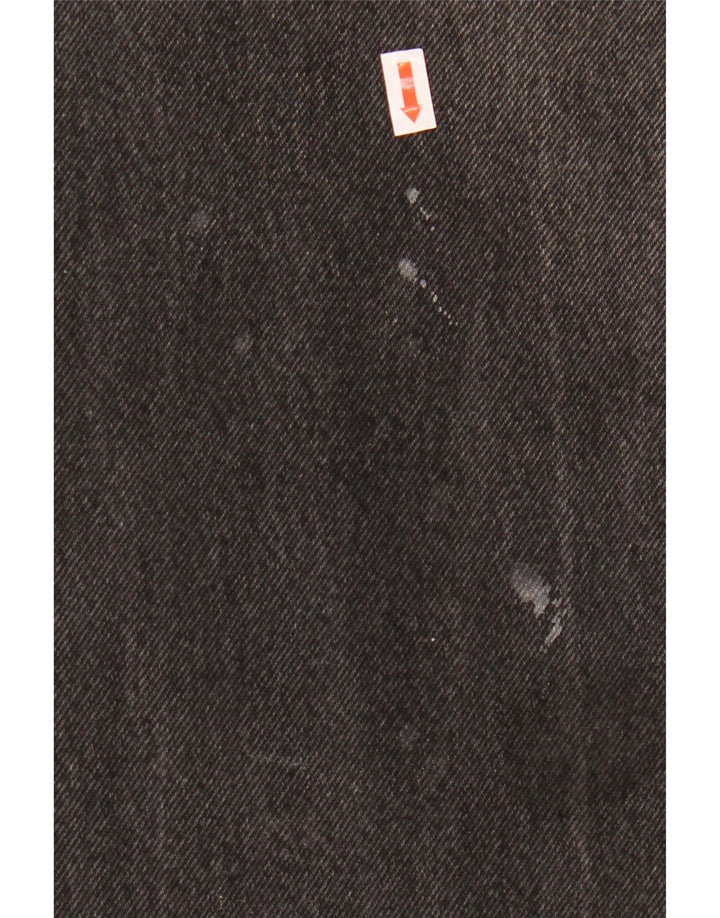 WRANGLER Mens Indiana Straight Jeans W36 L28  Black Cotton