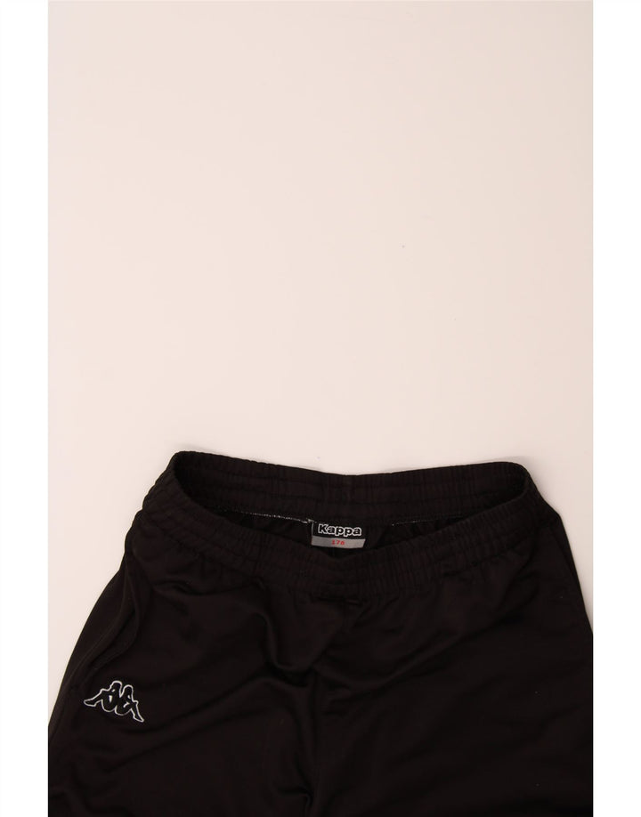 KAPPA Boys Tracksuit Trousers Joggers 15-16 Years Black Polyester Vintage Kappa and Second-Hand Kappa from Messina Hembry 