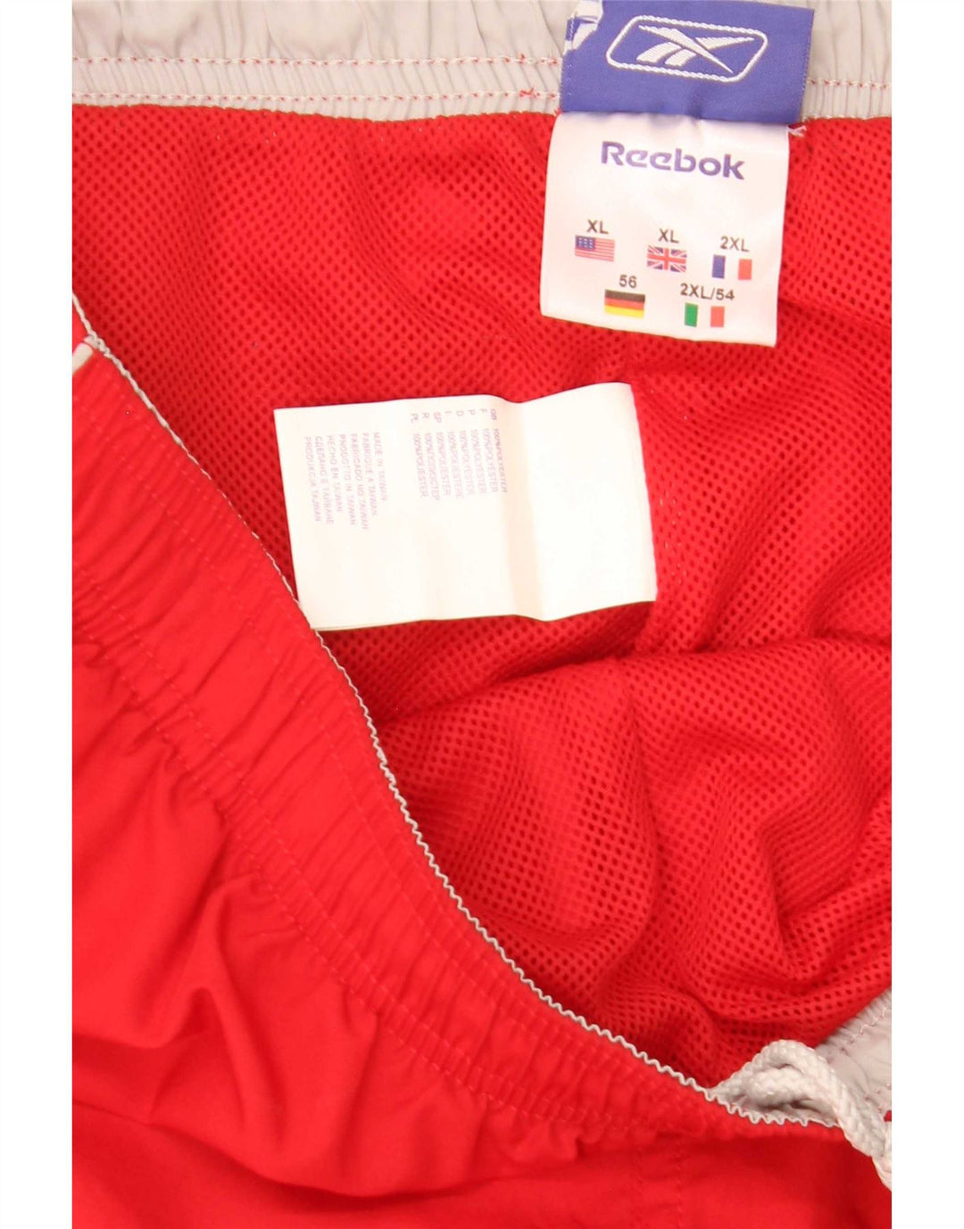 Reebok Mens Capri Tracksuit Trousers XL Red Polyester