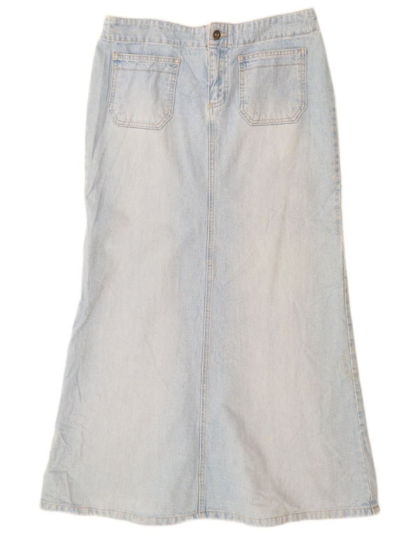 TOMMY HILFIGER Womens High Waist Denim Skirt US 10 Large W30 Blue Cotton