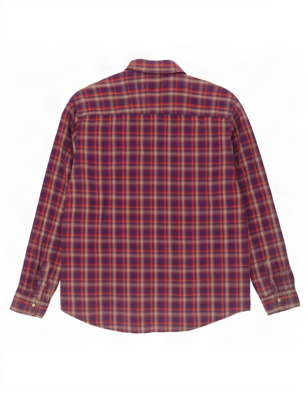 Lee Mens Flannel Shirt 2XL Purple Check Cotton