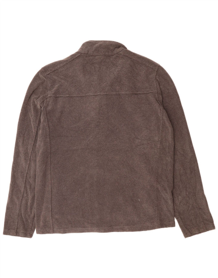 GERRY Mens Tracksuit Top Jacket Large Grey Polyester