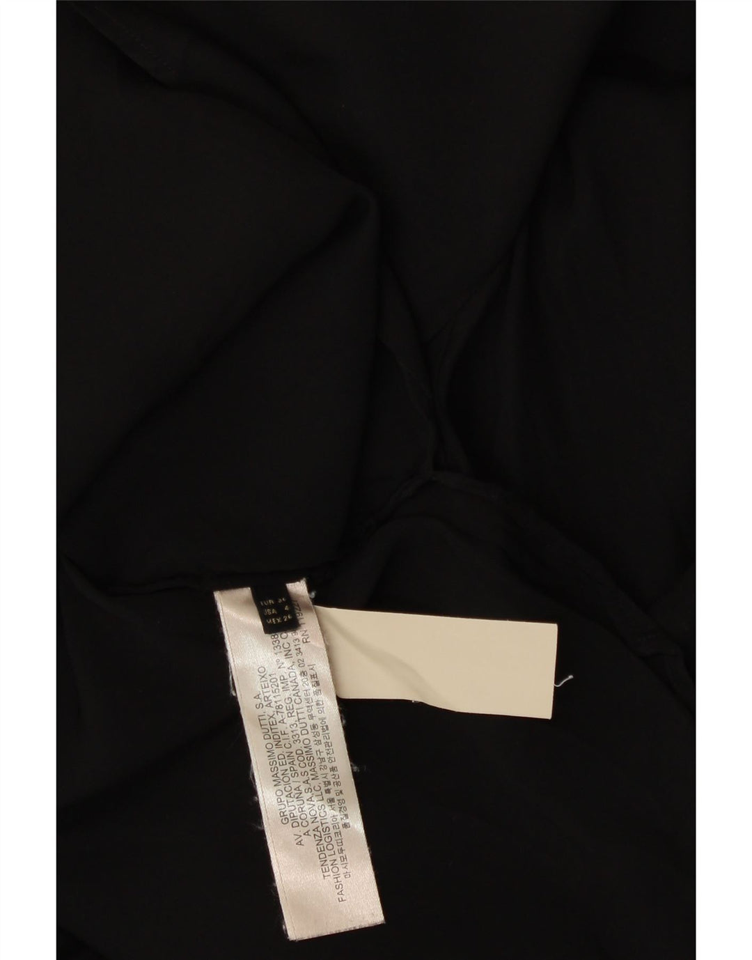 MASSIMO DUTTI Womens Top Long Sleeve EY 36 XS Black Viscose Vintage Massimo Dutti and Second-Hand Massimo Dutti from Messina Hembry 