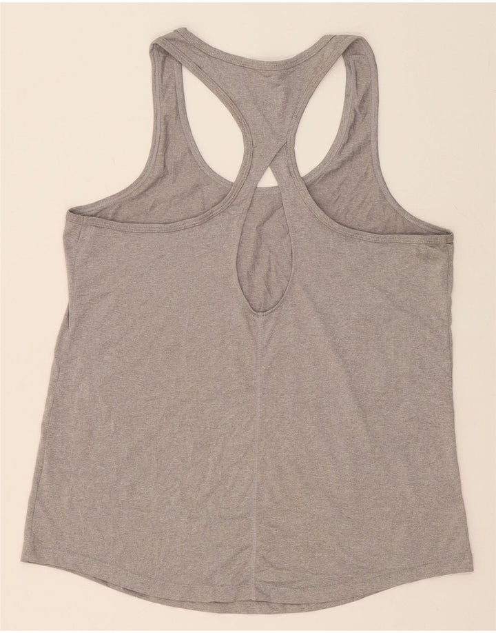 REEBOK Womens Vest Top UK 14 Large Grey Polyester Vintage Reebok and Second-Hand Reebok from Messina Hembry 
