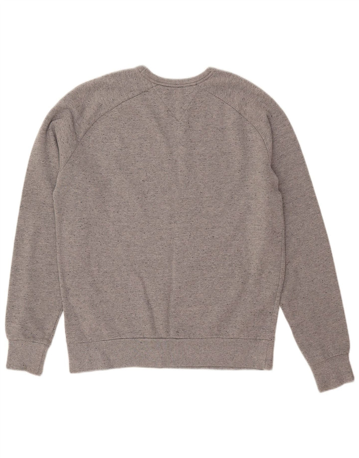 TOMMY HILFIGER Womens Vintage Fit Sweatshirt Jumper UK 16 Large Grey