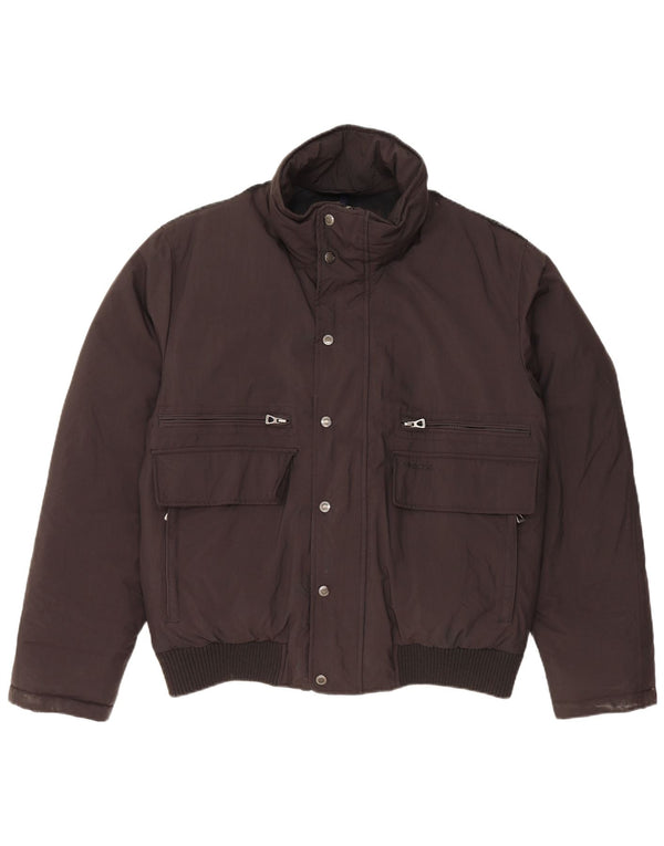 GEOX Mens Padded Jacket UK 40 Large Black Polyamide