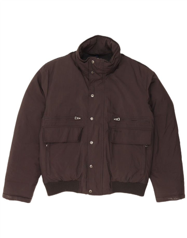 GEOX Mens Padded Jacket UK 40 Large Black Polyamide