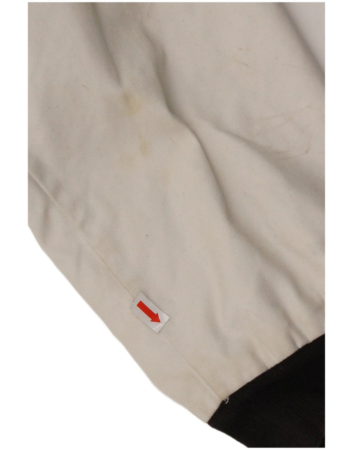 Adidas Mens Graphic Varsity Jacket UK 38 Medium Black Colourblock Cotton