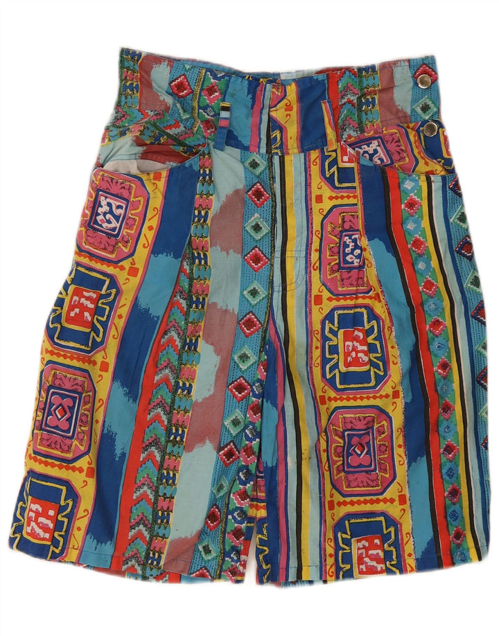 Vintage Womens Bermuda Shorts W30 Medium  Multicoloured Geometric