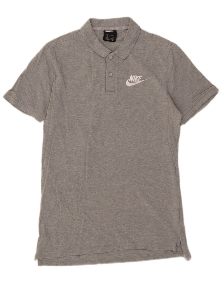 Nike Mens Polo Shirt Small Grey Cotton