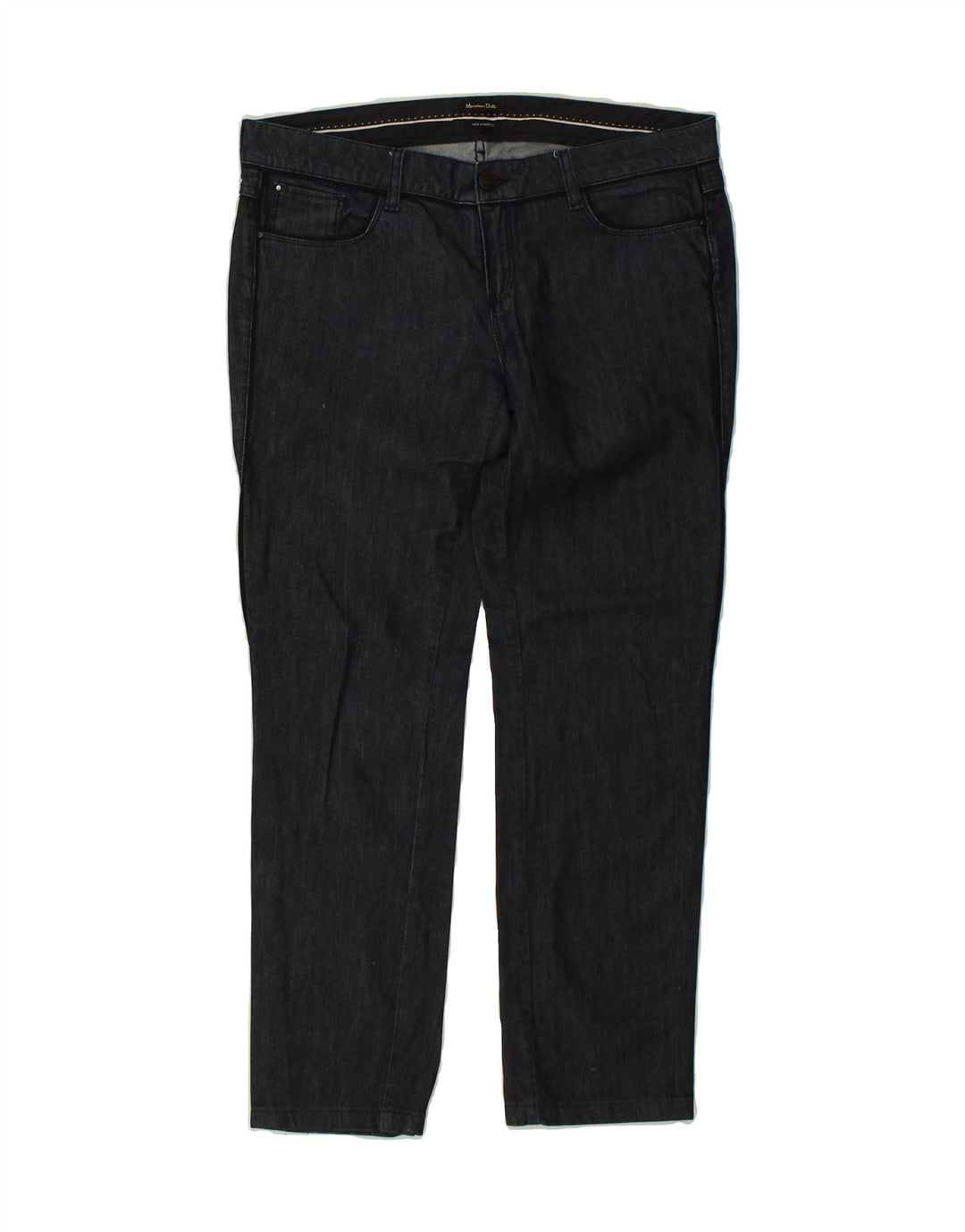 MASSIMO DUTTI Womens Slim Jeans W34 L28  Navy Blue Cotton | Vintage Massimo Dutti | Thrift | Second-Hand Massimo Dutti | Used Clothing | Messina Hembry 
