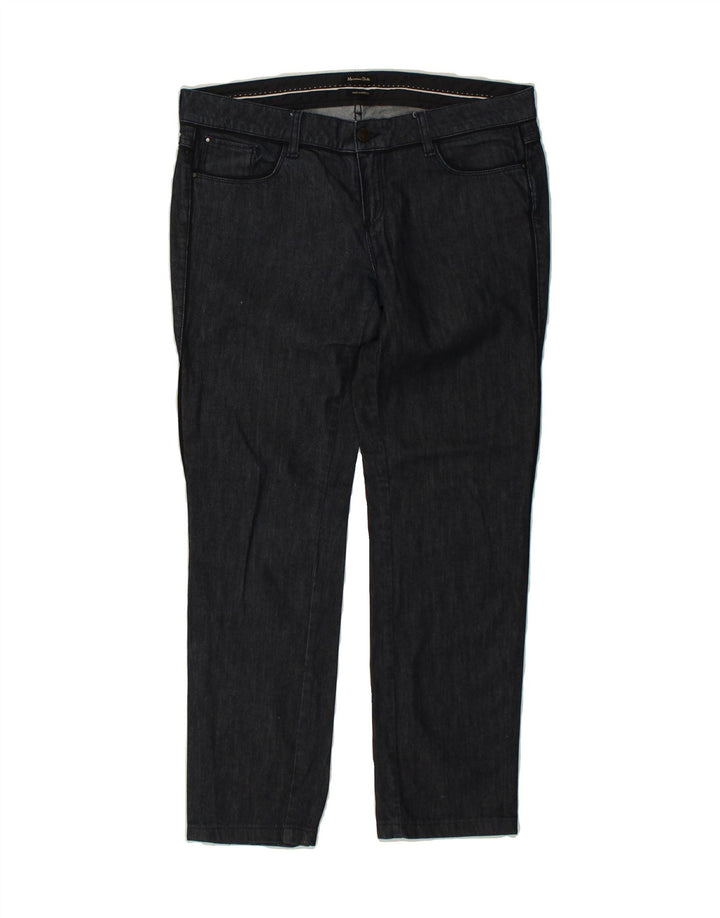 MASSIMO DUTTI Womens Slim Jeans W34 L28  Navy Blue Cotton | Vintage Massimo Dutti | Thrift | Second-Hand Massimo Dutti | Used Clothing | Messina Hembry 