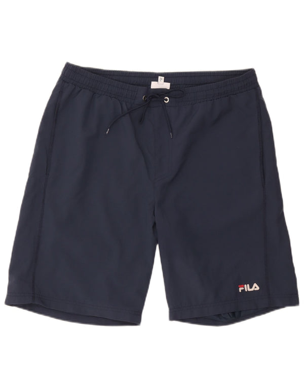 Fila Mens Sport Shorts Large Navy Blue Polyester