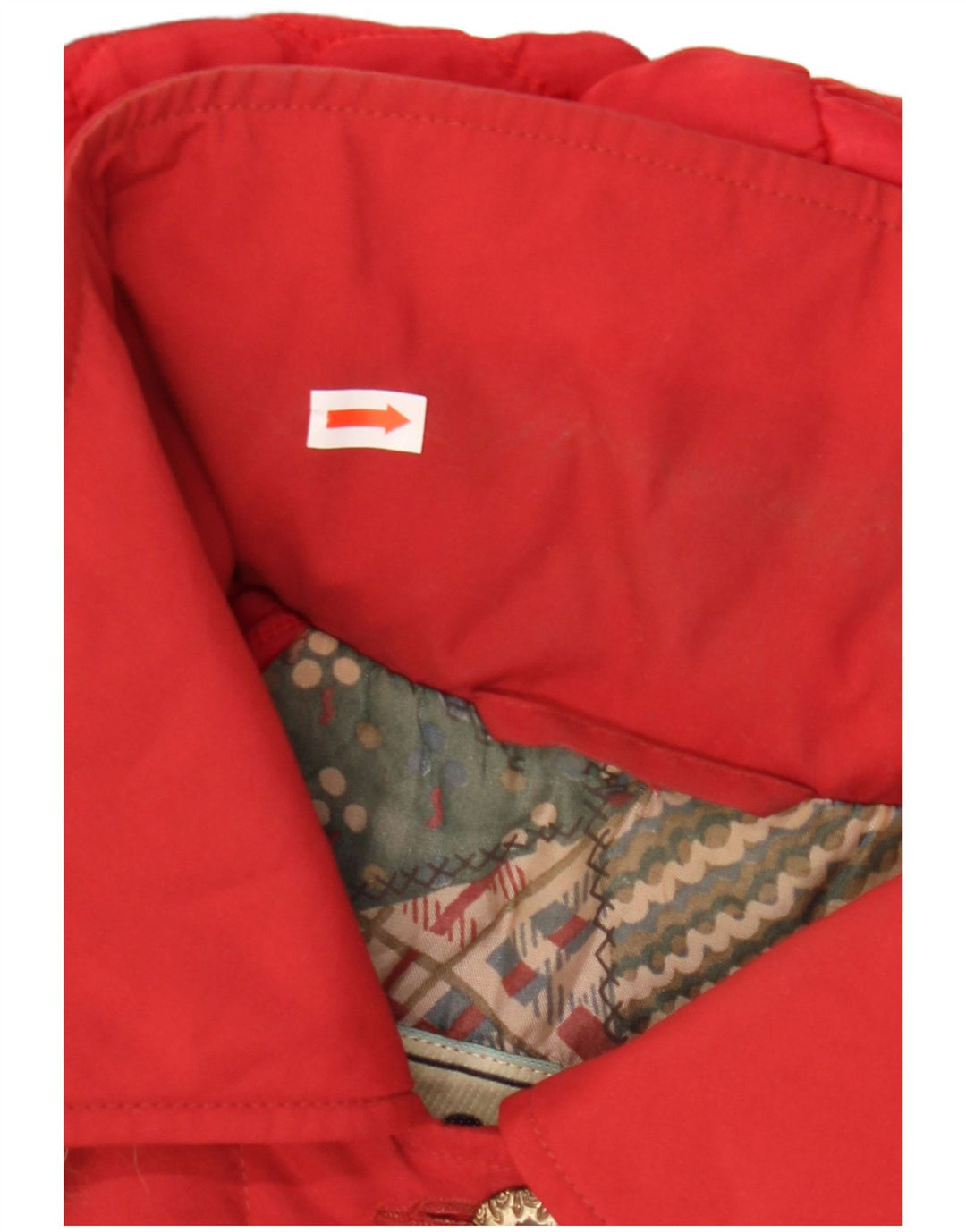 Vintage Womens Hooded Oversized Parka Jacket IT 44 Medium Red